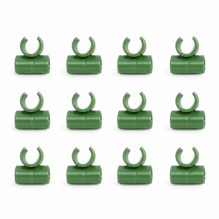 Green Cross Stake Connectors, Set of 12