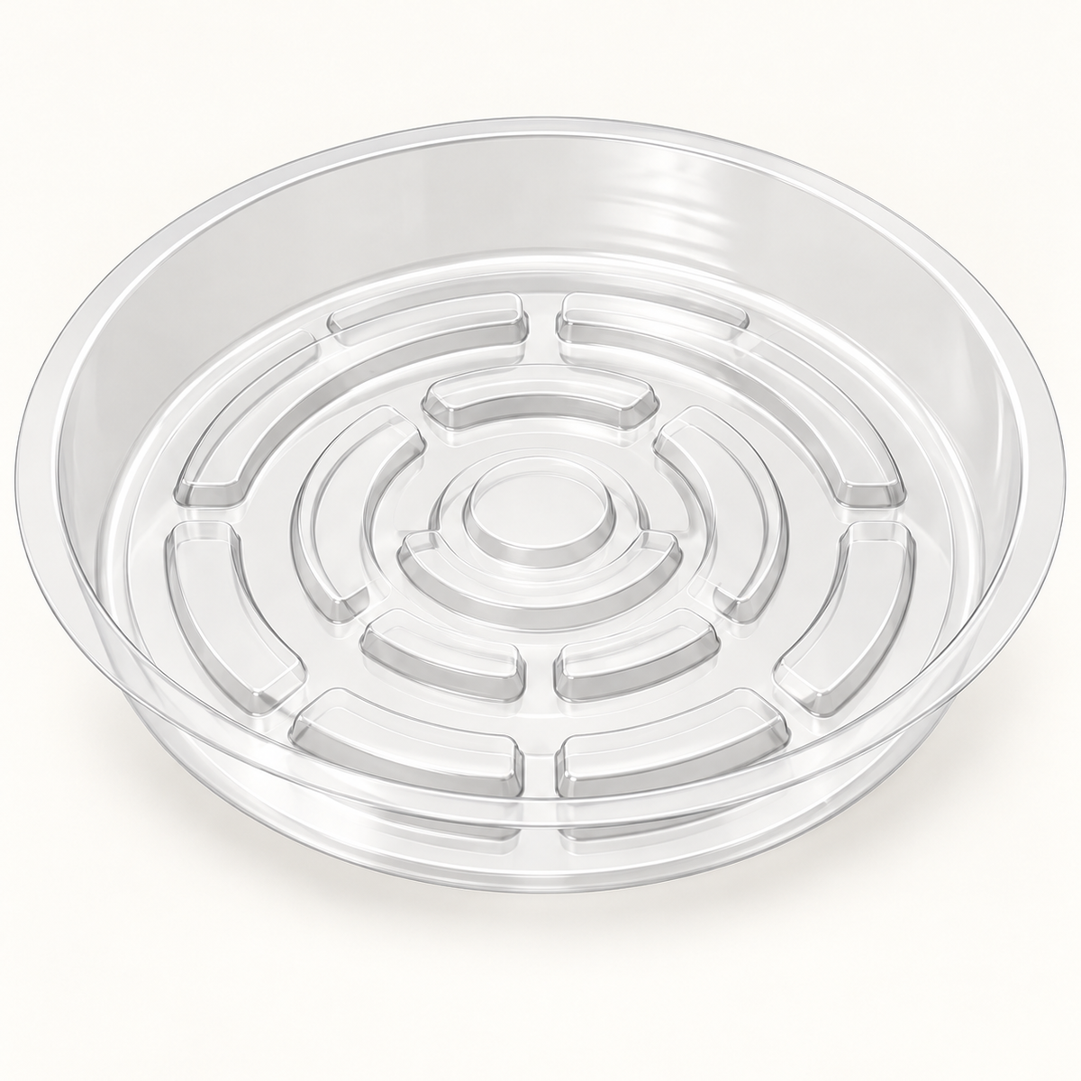 Clear Plant Saucers, Set of 4 - product detail, reviewed single saucer