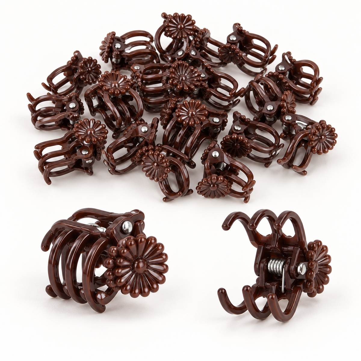 Brown Orchid Stem Clips, Set of 20 — product detail