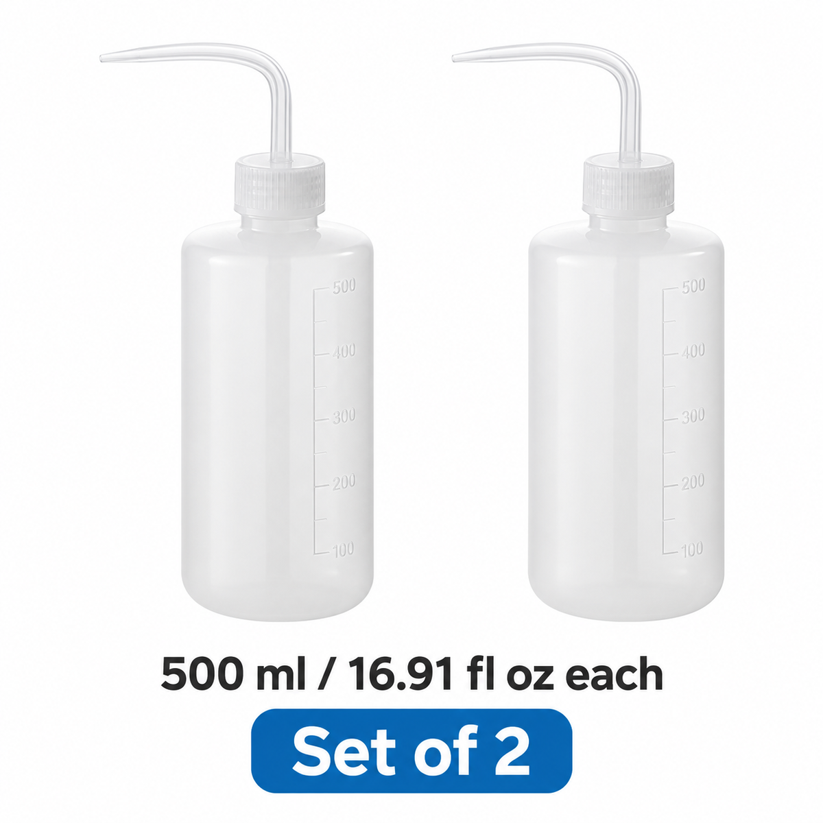 500 ml Curved-Spout Plant Watering Bottles, Set of 2 — specification diagram