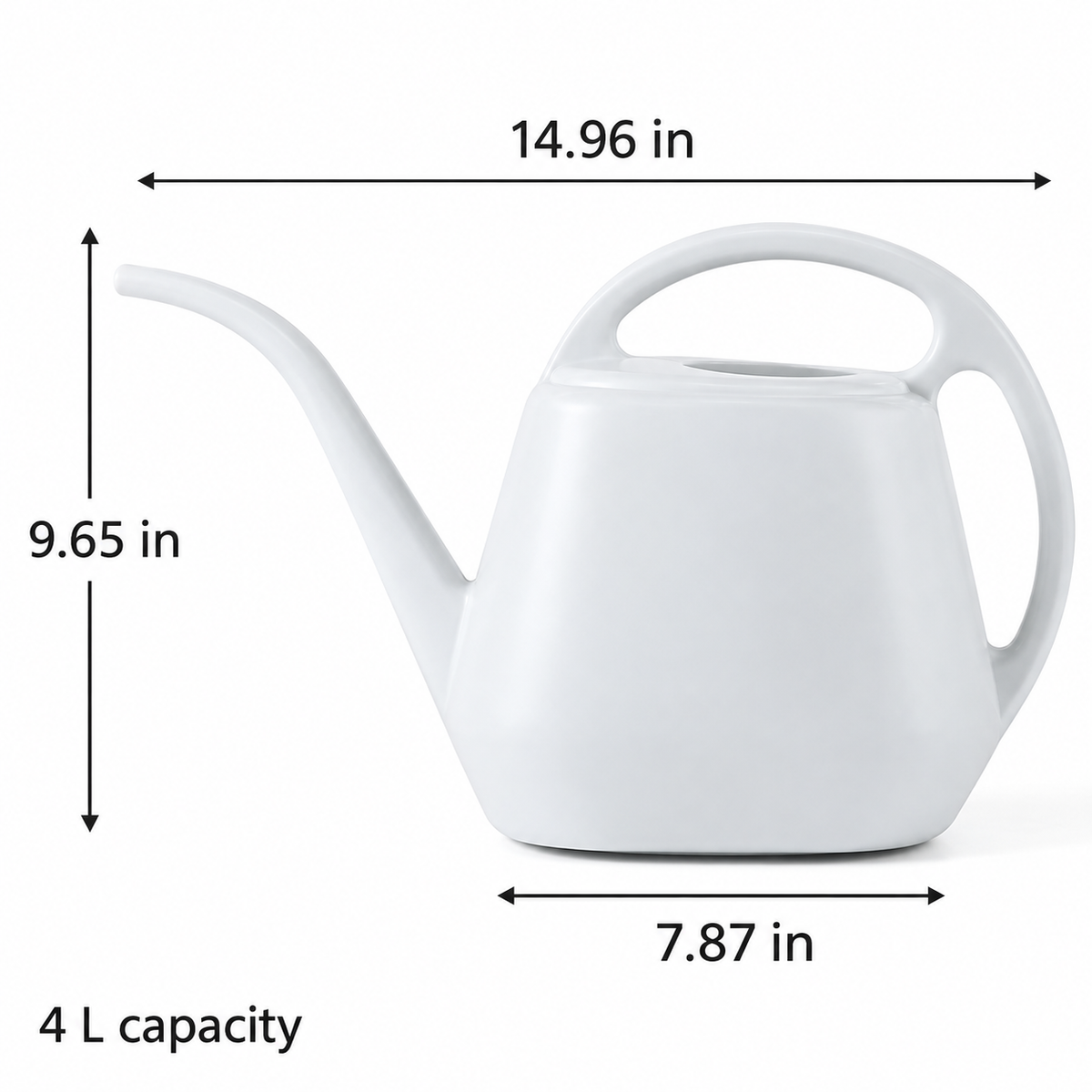 4 L Long-Spout Watering Can — specification diagram