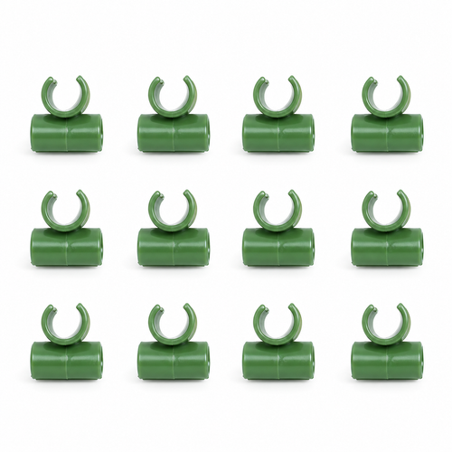 Green Cross Stake Connectors, Set of 12 — product on white