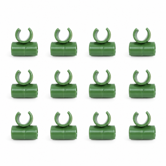 Green Cross Stake Connectors, Set of 12 — product on white
